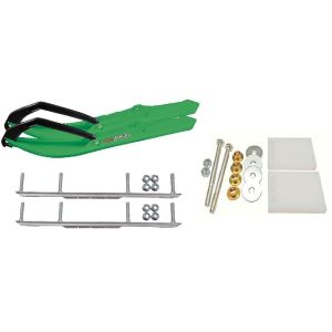 C&A Pro Green BX Snowmobile Skis w/ 6