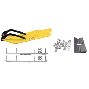 C&A Pro Yellow BX Snowmobile Skis w/ 4.5