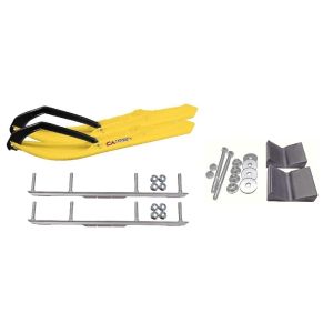 C&A Pro Yellow BX Snowmobile Skis w/ 4.5