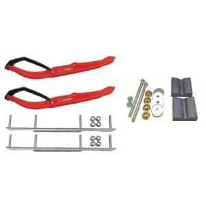 C&A Pro Red MTX Snowmobile Skis w/ 7.5