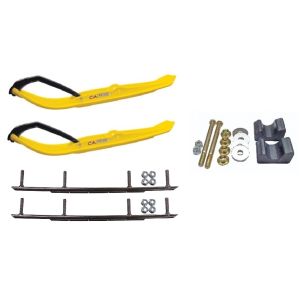 C&A Pro Yellow MTX Snowmobile Skis w/ 10