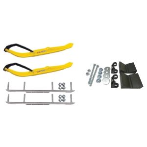 C&A Pro Yellow MTX Snowmobile Skis w/ 6