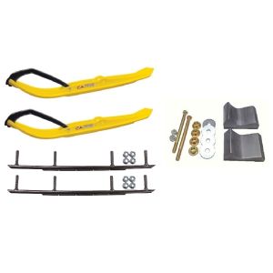 C&A Pro Yellow MTX Snowmobile Skis w/ 10