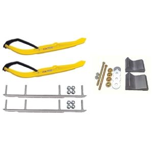 C&A Pro Yellow MTX Snowmobile Skis w/ 9