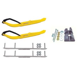 C&A Pro Yellow MTX Snowmobile Skis w/ 4.5