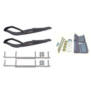 C&A Pro Black Razor Snowmobile Skis w/ 7.5