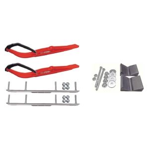 C&A Pro Red Razor Snowmobile Skis w/ 4.5