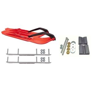 C&A Pro Red XCS Snowmobile Skis w/ 6