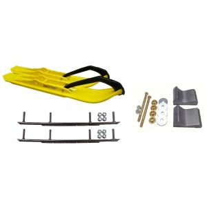 C&A Pro Yellow XCS Snowmobile Skis w/ 10