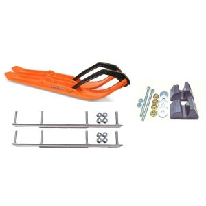 C&A Pro Orange XPT Snowmobile Skis w/ 7.5