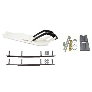 C&A Pro White XPT Snowmobile Skis w/ 8