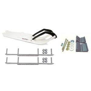 C&A Pro White XPT Snowmobile Skis w/ 7.5