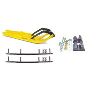 C&A Pro Yellow XPT Snowmobile Skis w/ 8