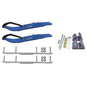 C&A Pro Blue XT Snowmobile Skis w/ 4.5