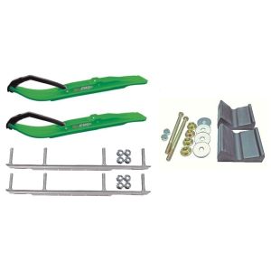 C&A Pro Green XT Snowmobile Skis w/ 9