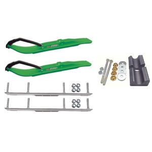 C&A Pro Green XT Snowmobile Skis w/ 4.5