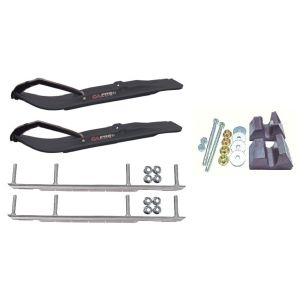 C&A Pro Black XT Snowmobile Skis w/ 9