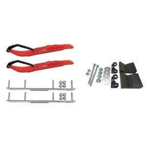 C&A Pro Red XT Snowmobile Skis w/ 4.5