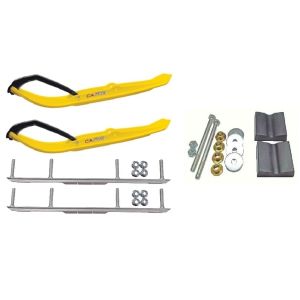 C&A Pro Yellow XT Snowmobile Skis w/ 4.5