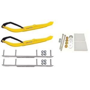 C&A Pro Yellow XT Snowmobile Skis w/ 6