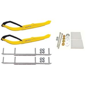 C&A Pro Yellow XT Snowmobile Skis w/ 7.5