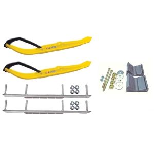 C&A Pro Yellow XT Snowmobile Skis w/ 7.5