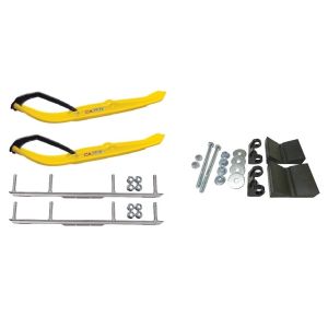 C&A Pro Yellow XT Snowmobile Skis w/ 4.5