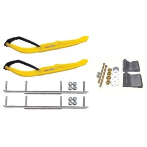 C&A Pro Yellow XT Snowmobile Skis w/ 7.5