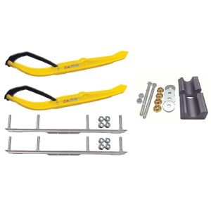 C&A Pro Yellow XT Snowmobile Skis w/ 4.5