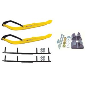 C&A Pro Yellow XT Snowmobile Skis w/ 4