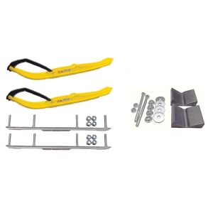 C&A Pro Yellow XT Snowmobile Skis w/ 4.5