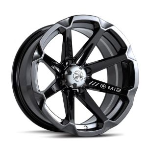 MSA M12 Diesel ATV Wheel - Gloss Black [15x7] +10mm 4/156 [M12-05756]