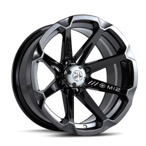 MSA M12 Diesel ATV Wheel - Gloss Black [14x7] +10mm, 4/110 [M12-04710]