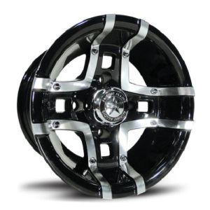 Fairway Alloys Prestige Golf Wheel Machined/Gloss Black [10x7] (4/4) -25mm