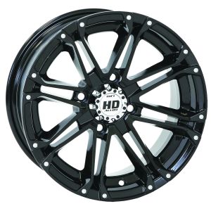STI HD3 Gloss Black ATV Wheel 12x7 4/110 (2+5) [12HD311]