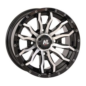 High Lifter by STI HL21 14x7 ATV/UTV Wheel - Gloss Black/Machined (4/137) 4+3