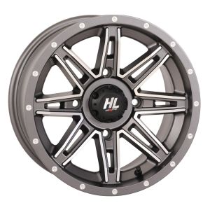 High Lifter by STI HL22 14x7 ATV/UTV Wheel - Gun Metal Grey (4/137) 4+3