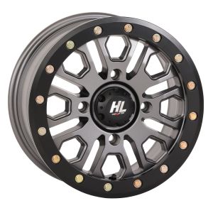 High Lifter by STI HL23 Beadlock 14x7 ATV/UTV Wheel - Gun Metal Grey (4/137) 5+2