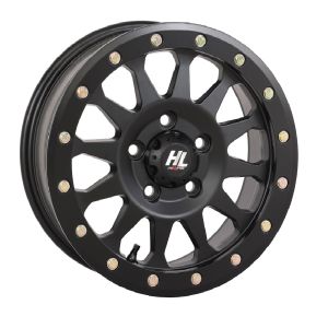 High Lifter by STI HLA1 Beadlock 15x7 ATV/UTV Wheel - Matte Black (5x4.5) 5+2