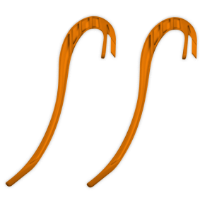 Orange Slydog Hell Hound Ski Loops (Pair)
