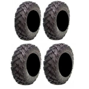 Full set of Interco Reptile Radial 25x8-12 and 25x10-12 ATV Tires (4)