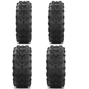 Full set of Interco Swamp Lite 24x9-10 and 24x11-10 ATV Tires (4)