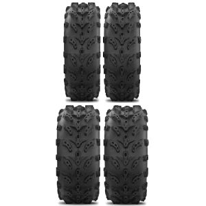 Full set of Interco Swamp Lite 25x8-12 and 25x10-12 ATV Tires (4)