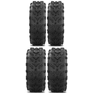 Full set of Interco Swamp Lite 25x8-12 and 25x11-10 ATV Tires (4)
