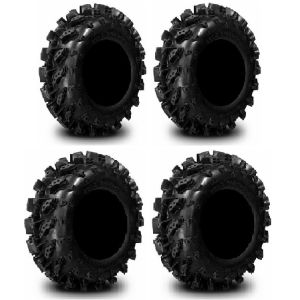 Full set of Interco Swamp Lite 26x10-12 and 26x12-12 ATV Tires (4)