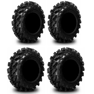 Full set of Interco Swamp Lite 27x10-12 and 27x12-12 ATV Tires (4)