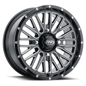 ITP Momentum 15x7 ATV/UTV Wheel - Gloss Black/Milled (4/156) +30mm