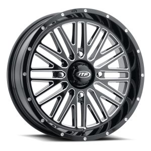 ITP Momentum 18x6.5 ATV/UTV Wheel - Gloss Black/Milled (4/137) +10mm