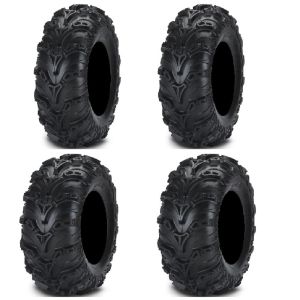 Full set of ITP Mud Lite II (6ply) 23x8-12 and 23x10-12 ATV Tires (4)