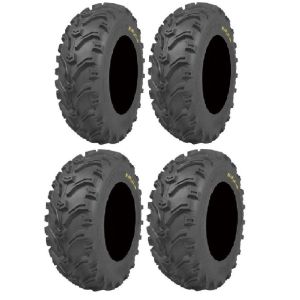 Full set of Kenda Bear Claw (6ply) 25x8-12 and 25x10-12 ATV Tires (4)